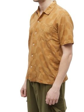 Universal Works Men’s Dot Cotton Road Shirt Cumin
